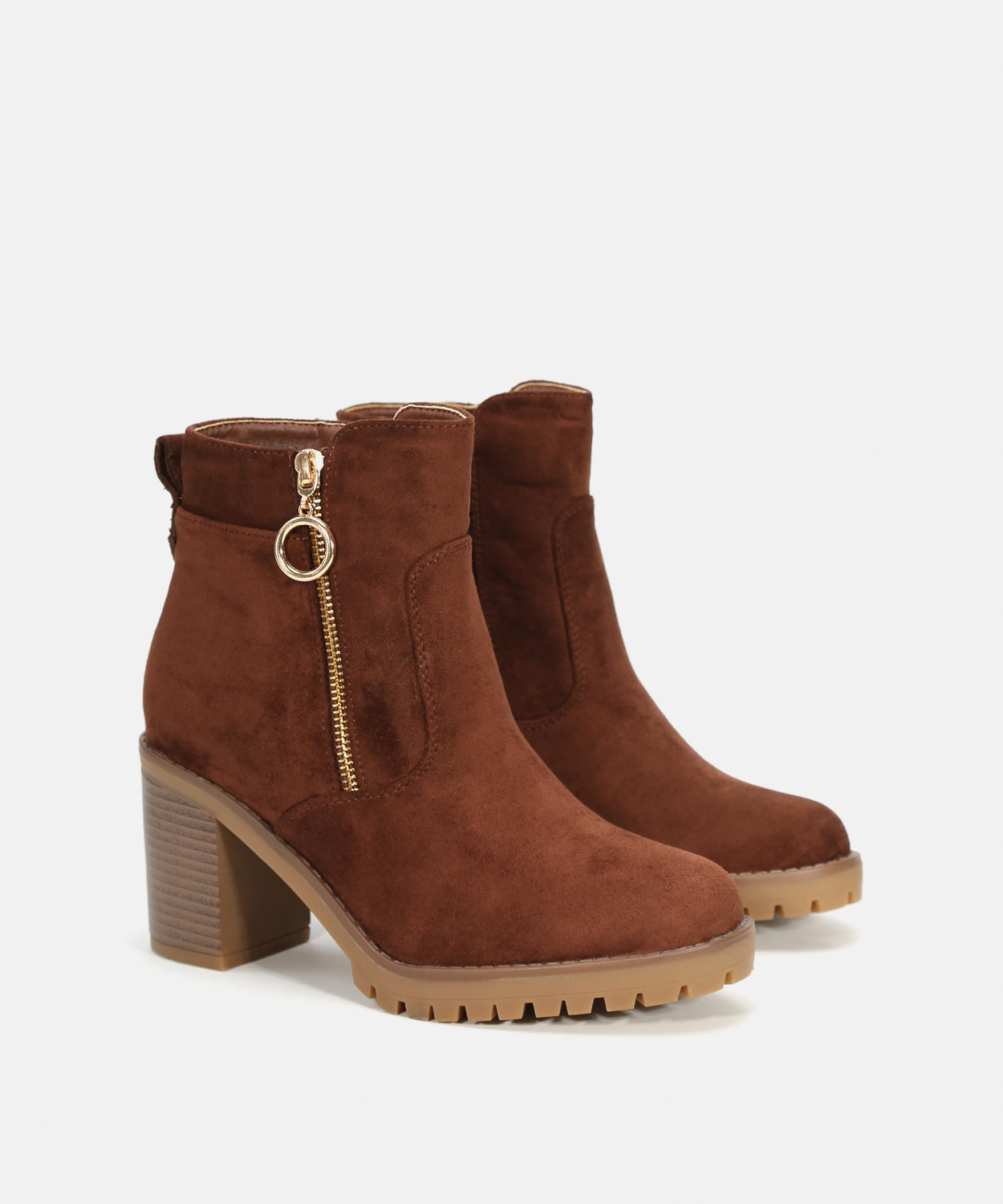 Botines tac&oacute;n cremallera externa image number null